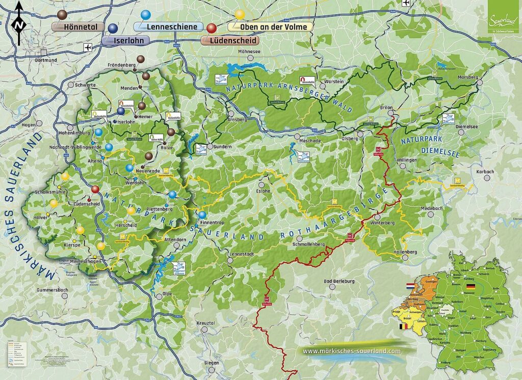 sauerland karte